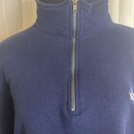Jerzees Navy Blue SPORTS ILLUSTRATED zippered Pullover, with cropped collar, Size XL Photo 2