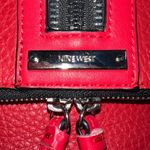 Nine West  Womens Purse Handbag Shoulder Bag Crossbody Red Black Zipper Accent Photo 2