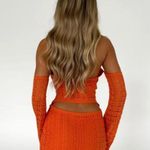 Generation Outcast Clothing Outcast Clothing Orange Crochet Mini Dress Photo 1