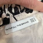Faithfull the Brand  Lucila Midi Dress in Black & White Graphic Floral Dress (4) Photo 5