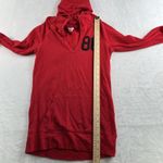 Victoria's Secret Vtg  PINK S Back Logo Hoodie Top Lounge Sleep Red Thermal Boho Photo 6