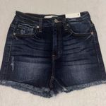 KanCan Dark Wash Denim Shorts Blue Photo 0