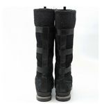 Timberland Women Vintage 90s Y2K Black Genuine Leather Tall Lug sole Boots Photo 1