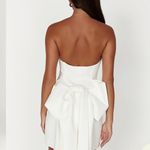 Meshki Meredith Strapless Bow Mini Dress - White Photo 2