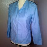Eileen Fisher blue Italian fabric stretch jacket Photo 2