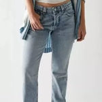Free People We Are Free CRVY Siren Low Rise Straight Leg Jeans Size 34 Photo 0