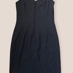 Alexandra Dillon Black Y2K Floral Minimalist Gothic A Line Midi Dress Size 6 Photo 5