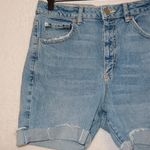 Garage Light Wash Denim High Rise Bermuda Shorts Photo 1