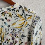 Alice Blue Stitch Fix Brand Floral Long Sleeve Top Tab Sleeve Option S Photo 8