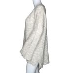 Free People ‎ Sweater Women Small Marled Light Gray Beige Alpaca Boho Oversized Photo 2