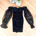 NEW Mesh Bodycon Dress Black Photo 1