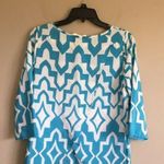 Peach Love California Peach love cream small blue and white top Photo 3