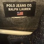 Ralph Lauren Polo by  Dark Denim Jacket with Gold Stitching Photo 1