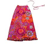60s Vintage ALICE of California Cocktail Party MCM Floral Vivid skirt Pink Size XS Photo 3
