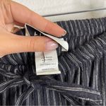 Eileen Fisher  Vintage Black & White Striped Linen Blend Pants Size Large Photo 4