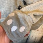 Super Cute Gray Hoodie with Ears on Hood & Animal Carrier Front Pocket Size L White Size L Photo 1