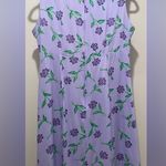 VTG 80s TR Bentley Light Purple Floral Scoop Neck Short Mini Shift Dress Photo 9