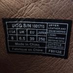 UGG  Georgette Women's Brown Suede Leather Sherpa Shearling Fur Platform Boots 8 Photo 5