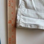frame denim Frame Le Garcon Jeans Womens 28 Ivory Linen Cotton Straight Leg‎ Distressed Photo 10