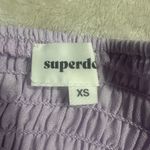 superdown Tanya Smocked Top Women's XS Lilac Long Puff Sleeve Square Neck NWT Photo 4