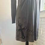 Ariat Y2K Studded Velvet Dress XS goth vintage embellished layered Photo 2