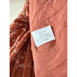 Bohme  Rust Smocked Midi Dress Floral Fall Tiered Size Small Boho Casual Photo 4