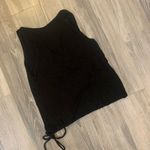 EXPRESS  black top with tie bottom size S Photo 2