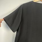 Orvis ‎ Ladies Button Front Blouse Black Size Large Tunic Minimalist Classic Photo 8