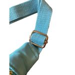 Pink Lily NWOT Nylon Aqua with Gold Belt Bag w/ Adjustable Strap Photo 6