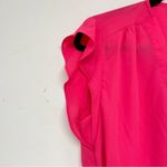 Cynthia Steffe  Hot Pink Cap Sleeve Blouse Womens S Barbie Core Shirt Top Flutter Photo 5