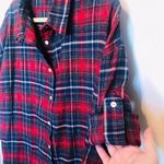 Peach Love California  long‎ sleeve flannel jacket shacket pockets. Size small Photo 11