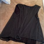 Green envision black top tank blouse Medium White Photo 6