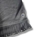 American Eagle  Womens Camisole Tank Top Lace Sheer Bodice Pleated Hem Gray XL Photo 6