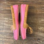 Sperry Top-Sider Pink Basketweave Leather Boat Shoes Loafers Size 8 Coastal Photo 1