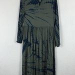 Anthropologie Dolan Left Coast Eliska Moss Tie-Dye Midi Dress XS Lagenlook Photo 14