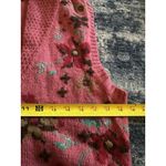 Eddie Bauer VINTAGE Women Small SweaterVest Wool Pink Floral Shawl Collar Button Photo 5