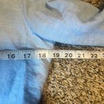 Gap  Women Light Blue Linen Blend Single Button Blazer Size 6 Photo 3