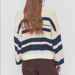 Urban Outfitters  Notched V Neck Striped Sweater Photo 2