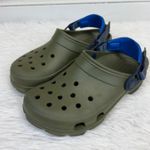 Crocs All-Terrain Unisex Clog Army Green Navy Blue Size Men’s 6 Women’s 8 Photo 2