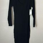Guess  Women's Size XL Essential Long Sleeve Adele Ribbed Sweater MIDI Dress Photo 2
