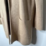 J.Crew  Tan Open Front Sweater Blazer Merino Wool Blend Women's XXS Photo 1