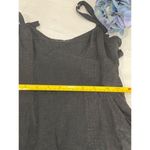 Urban Outfitters  Linen Blend Mini‎ Dress Sleeveless Black Casual S Photo 3