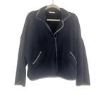 ✨Orange Farm Charcoal Blue Quilt Sz Medium Jacket With Pockets✨ Gray Photo 6