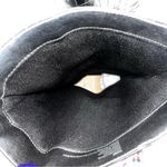 JustFab  Black Embossed Sienna Flat Boots Chic Rocker Mobwife Goth‎ Edgy Photo 7