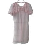 VTG 70s nightie pastel pink Peignoir size XL Photo 5