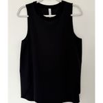 Athleta  Zephyr Black Tank Lightweight Tulip Hem Silky UPF 50+ Travel Top Sz M Photo 1