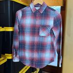 Aeropostale  Boyfriend Fit Plaid Button Up Flannel Shirt - Red, Blue, White Sz XS Photo 3