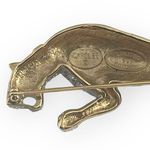 Vintage: Carolee ©1992 ❤︎︎ Ltd Ed Leopard Pavé Crystal Brooch Pin ❤︎︎ Gold Plate Photo 5