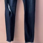Charlotte Russe Refuge Dark Wash Distressed Raw Hem High Rise Skinny Jeans Sz 0 Photo 10
