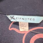 Anthropologie Leifnotes Mini Shirtdress 4 Blue Silk Scenic Floral Bohemian Artsy Photo 9